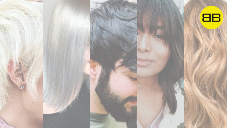 Great Hair Day | Grid of 5 hairstyles created by Bubbles Salons Salon Pros