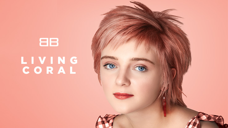 pantone color of the year 2019 coral hair